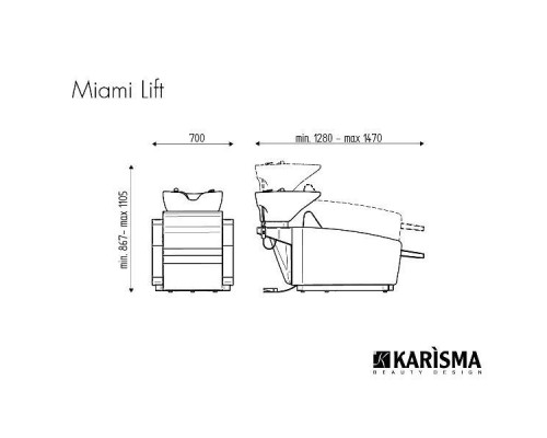 Мойка парикмахерская MIAMI LIFT RELAX