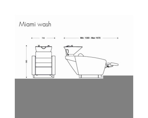 Мойка парикмахерская MIAMI WASH RELAX