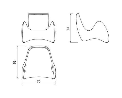 Кресло парикмахерское FLOW CHAIR